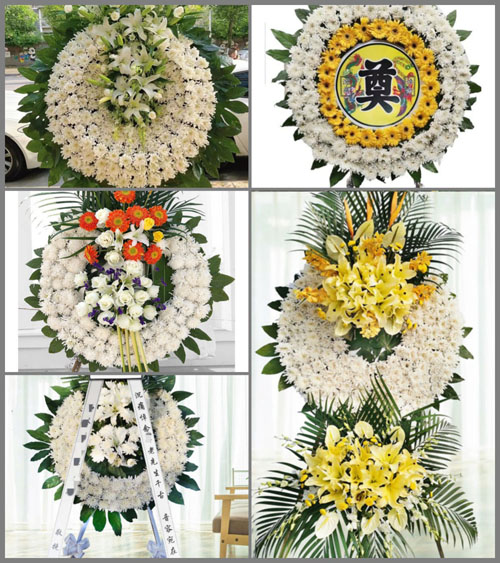 福建漳州平和县九峰镇三坑村花圈速递